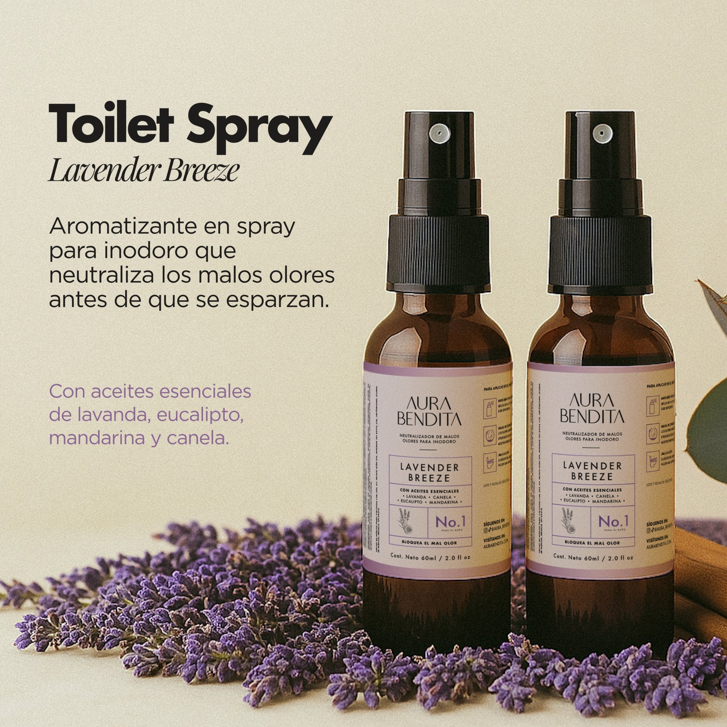 Toilet Spray | Bloquea Olores del Inodoro