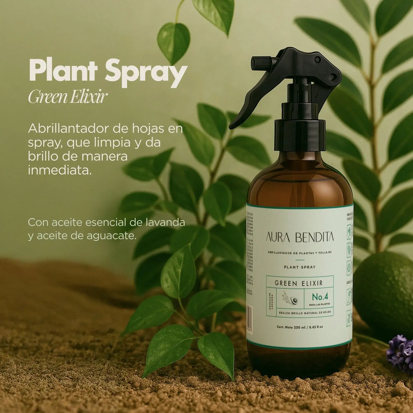 Abrillantador Plantas | Green Elixir - Aura Bendita