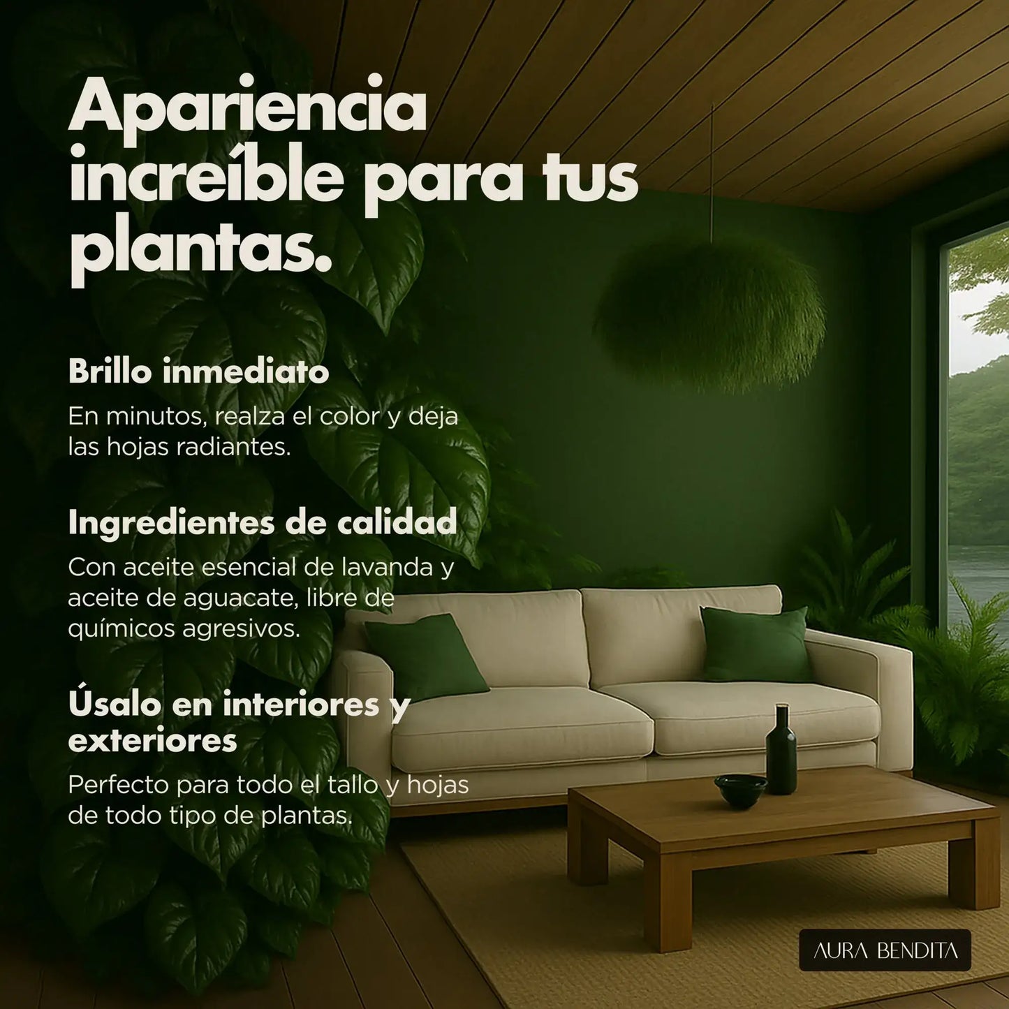 Abrillantador Plantas | Green Elixir - Aura Bendita