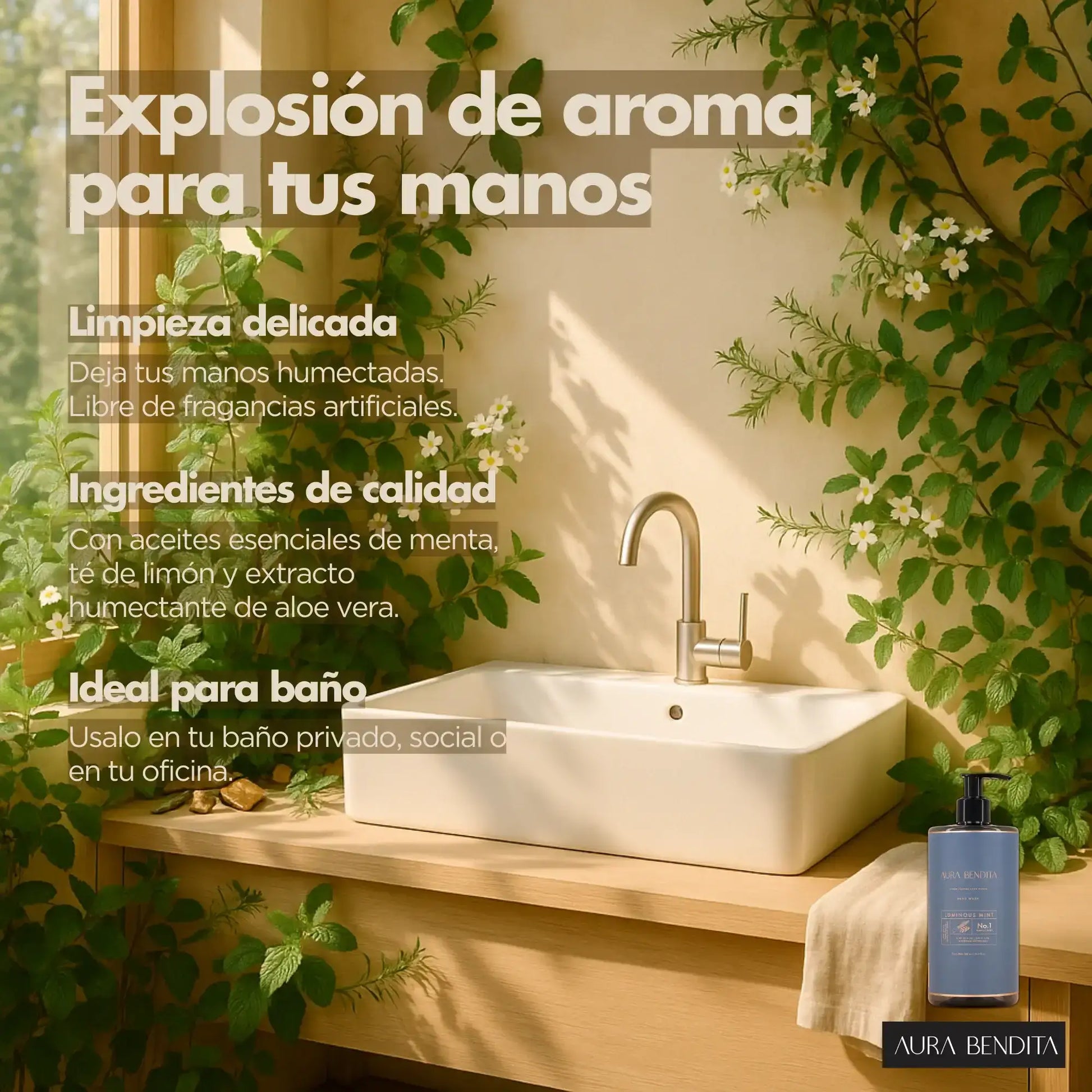 Jabón Líquido | Luminous Mint - Aura Bendita