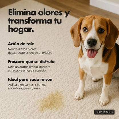 Eliminador Olores Mascotas | Total Erase - Aura Bendita