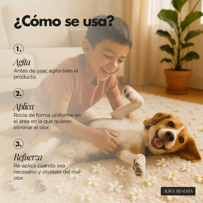 Eliminador Olores Mascotas | Total Erase - Aura Bendita