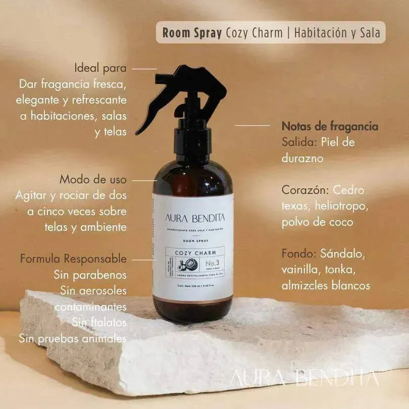 Room Spray | Cozy Charm 250ml - Aura Bendita