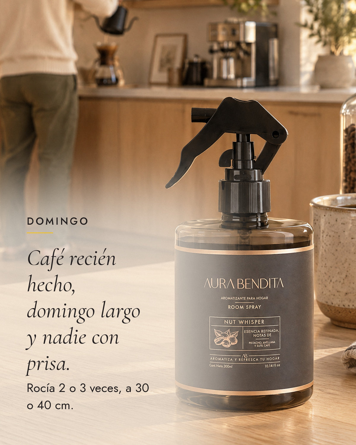 Cómo se usa Nut Whisper, aromatizante de ambiente de 300 ml