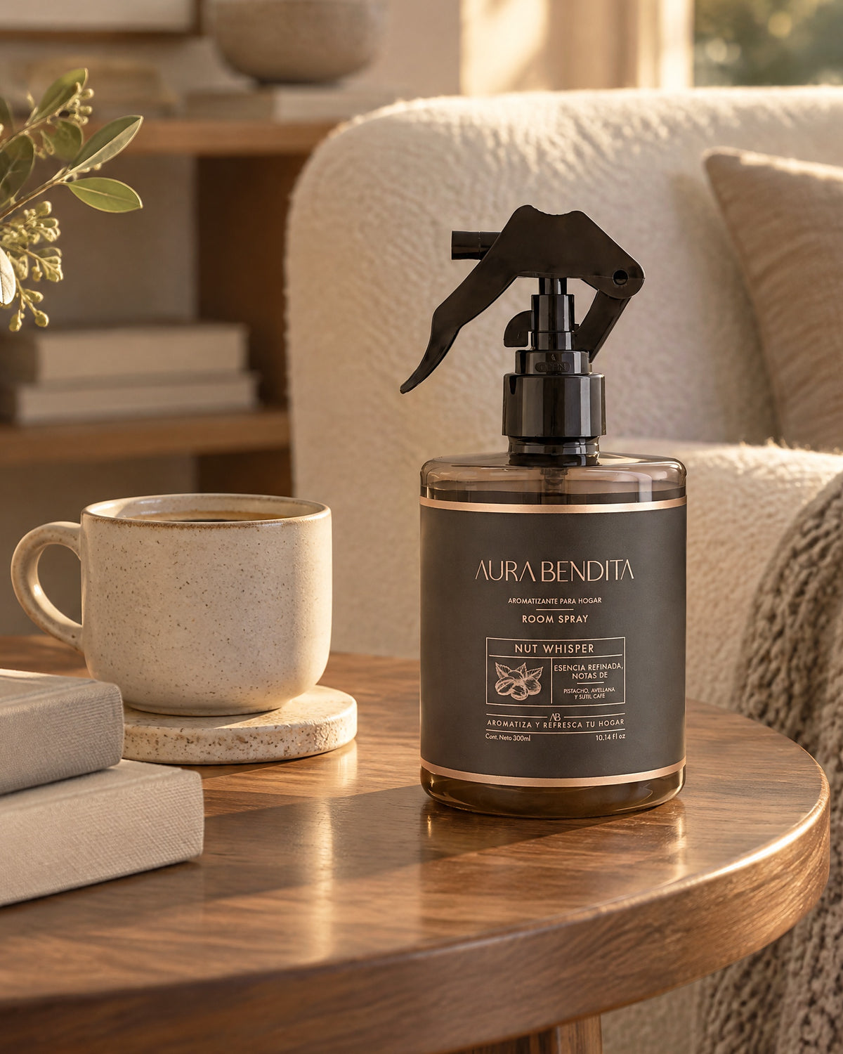 Nut Whisper, aromatizante de ambiente de 300 ml, en su lugar de uso