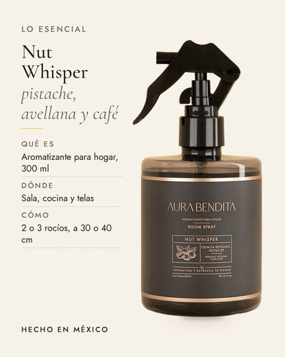 Lo esencial de Nut Whisper, aromatizante de ambiente de 300 ml: notas y datos principales