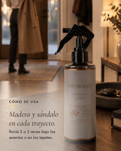 Cómo se usa Sandal Drive, aromatizante para auto de 200 ml