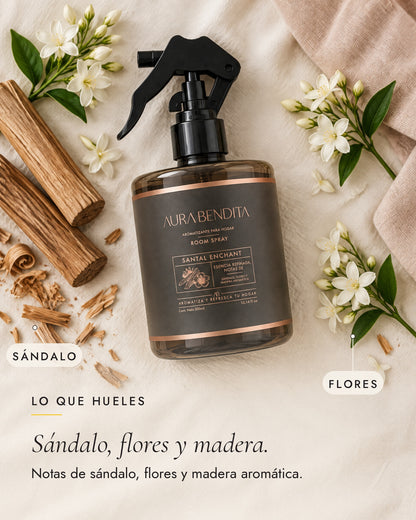 Notas de aroma de Santal Enchant, aromatizante de ambiente de 300 ml