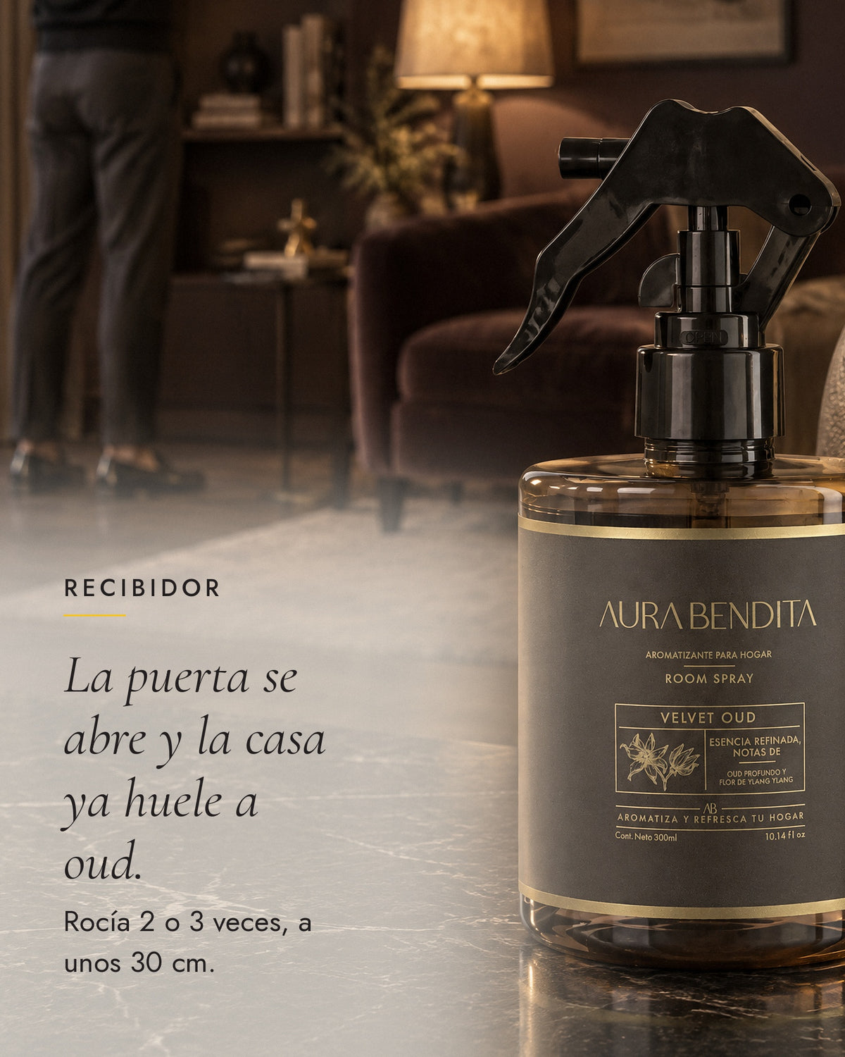 Cómo se usa Velvet Oud, aromatizante de ambiente de 300 ml