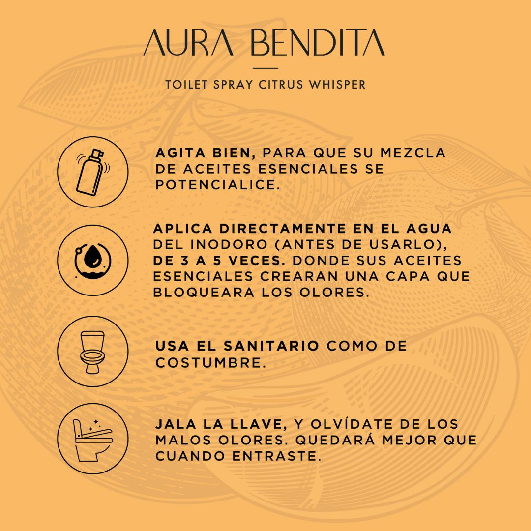 Kit Aromatizante para Inodoro y Baño - Toilet Spray - Aura Bendita